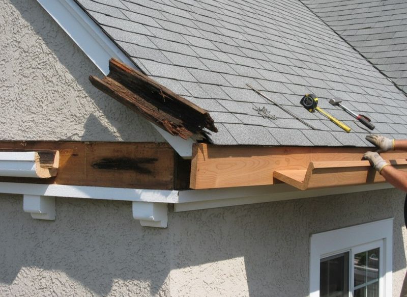 Wood Gutter Repair detail